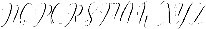 Mellanie otf (400) Font UPPERCASE