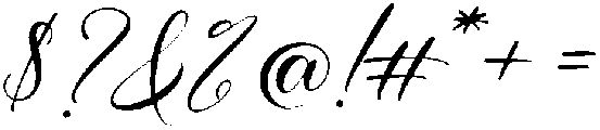 Mellanie otf (400) Font OTHER CHARS