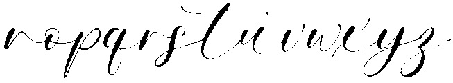Mellanie otf (400) Font LOWERCASE