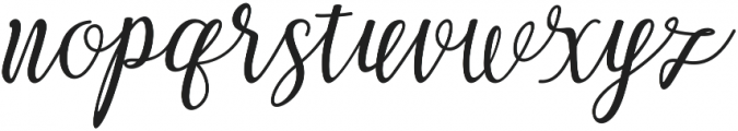 Melletta Script Regular otf (400) Font LOWERCASE