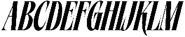 Mellgro Italic otf (400) Font UPPERCASE