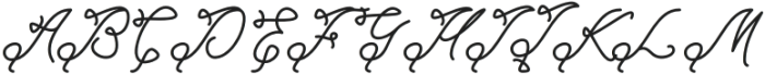 Mellicka Regular otf (400) Font UPPERCASE