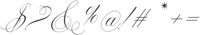 Mellintina Calligraphy Regular otf (400) Font OTHER CHARS