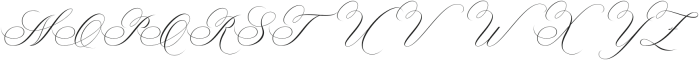 Mellintina Calligraphy Regular otf (400) Font UPPERCASE