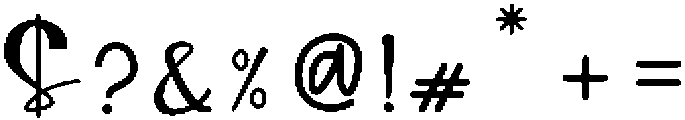 Mellisa otf (400) Font OTHER CHARS