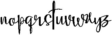 Mellisa otf (400) Font LOWERCASE