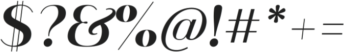 Melloida Extra Bold Italic ttf (700) Font OTHER CHARS