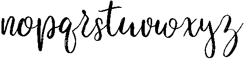 Mellow otf (400) Font LOWERCASE