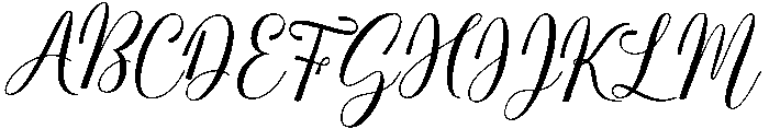 Melly Script Regular otf (400) Font UPPERCASE