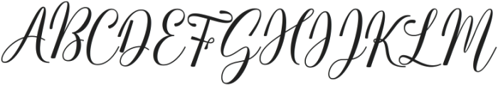 Melly Script Regular ttf (400) Font UPPERCASE