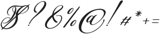 Mellyani Rojalty Italic otf (400) Font OTHER CHARS