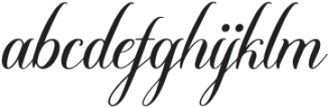 Mellyani Rojalty otf (400) Font LOWERCASE