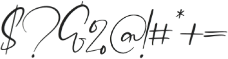 Mellyani Script Italic otf (400) Font OTHER CHARS