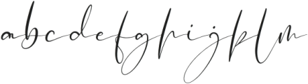 Mellyani Script Italic otf (400) Font LOWERCASE