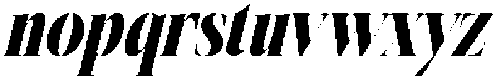 Melocity Italic otf (400) Font LOWERCASE