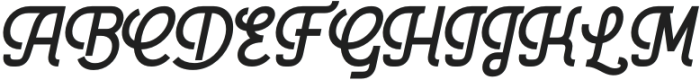 Melodean Italic otf (400) Font UPPERCASE