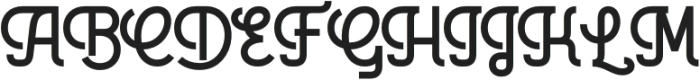 Melodean Regular otf (400) Font UPPERCASE