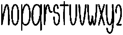 Melodic Relaxing Regular otf (400) Font LOWERCASE