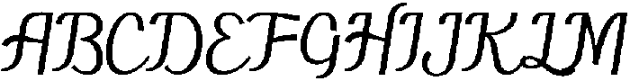 Melodina Regular otf (400) Font UPPERCASE