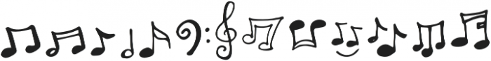 Melody & Lyrics Symbol otf (400) Font UPPERCASE