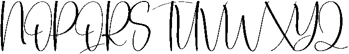 Melody Regular otf (400) Font UPPERCASE