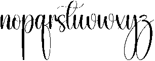 Melody Regular otf (400) Font LOWERCASE