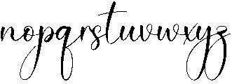 Melody Regular otf (400) Font LOWERCASE