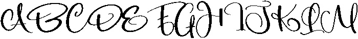 Melody Regular otf (400) Font UPPERCASE