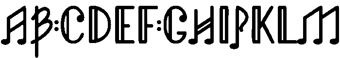 Melody Regular otf (400) Font UPPERCASE