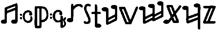 Melody Regular otf (400) Font LOWERCASE