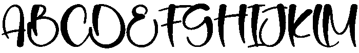 Melody Regular otf (400) Font UPPERCASE