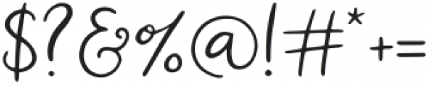 Melony Script otf (400) Font OTHER CHARS