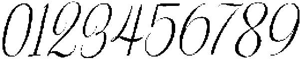 Melorine Slanted otf (400) Font OTHER CHARS
