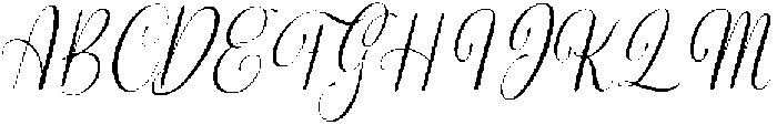 Melorine Slanted otf (400) Font UPPERCASE