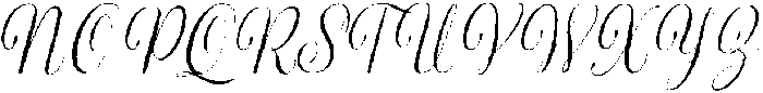 Melorine Slanted otf (400) Font UPPERCASE