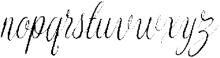 Melorine Slanted otf (400) Font LOWERCASE