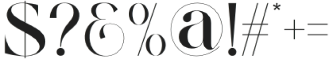 Melrank Regular otf (400) Font OTHER CHARS