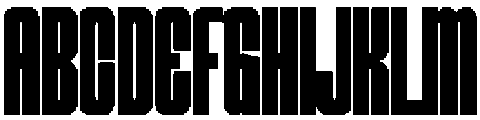 Meltdown Regular otf (400) Font UPPERCASE