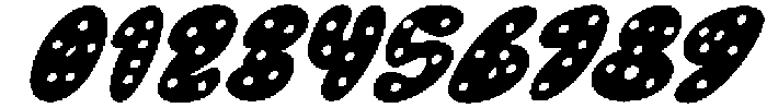 Melted Donuts Italic Italic otf (400) Font OTHER CHARS