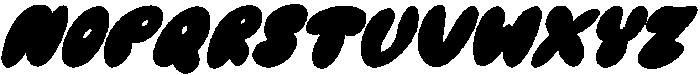 Melted Donuts Italic Italic otf (400) Font LOWERCASE