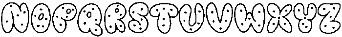 Melted Donuts otf (400) Font UPPERCASE