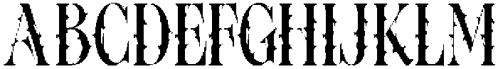 Melted Stigma Regular otf (400) Font UPPERCASE
