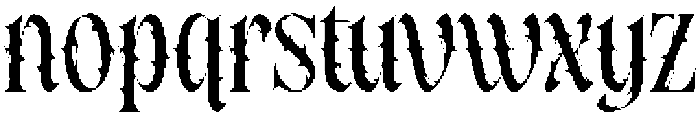 Melted Stigma Regular otf (400) Font LOWERCASE