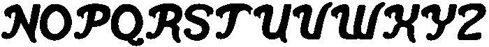 Meltily otf (400) Font UPPERCASE