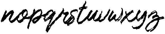 Melting Brushes otf (400) Font LOWERCASE