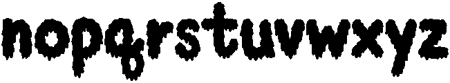 Melting Regular otf (400) Font LOWERCASE