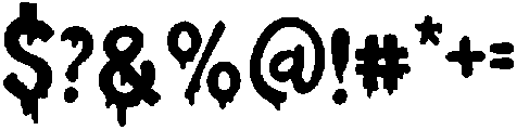 Melting Regular ttf (400) Font OTHER CHARS