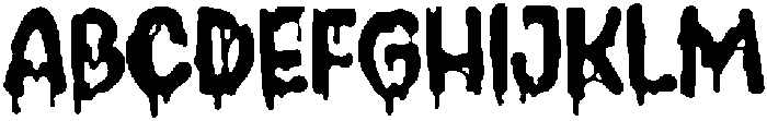 Melting Regular ttf (400) Font UPPERCASE