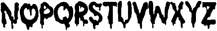 Melting Regular ttf (400) Font UPPERCASE