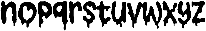 Melting Regular ttf (400) Font LOWERCASE
